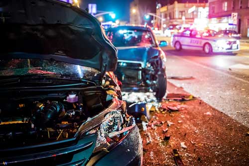 A car accident in Fayetteville.