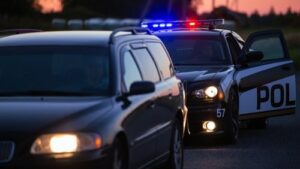 police car accident