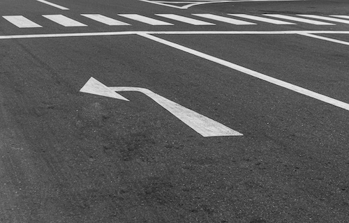 Who Is at Fault in a Left-Turn Car Accident in Georgia? Left Turn Marking On Road